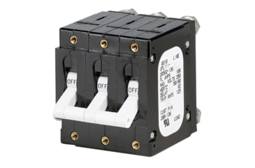 Image of Paneltronics 'C' Frame Magnetic Circuit Breaker - 100 Amp - Triple Pole - White 33832
