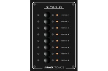 Image of Paneltronics Standard Panel - DC 8 Position Circuit Breaker w/LEDs 45257