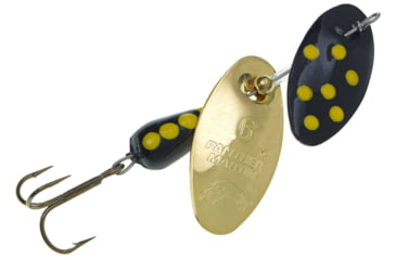 Image of Panther Martin Dual Flash Spinner, Black &amp; Gold, Size 6, 6DFPMDF-BG