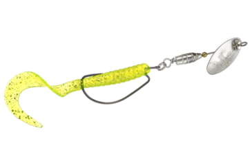 Image of Panther Martin Lil Curly WeedRunners, Silver Chartreuse, Size 6WR, 5/16 oz., 2/O Hook, PMLCS-6WRCSF