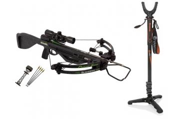 Image of Parker Blackhawk Crossbow Pkg., 3X Illuminated MR Scope, X226-IR W/ Vanguard Veo Shooting Stick