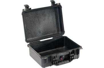 Image of Pelican 1450NF Protector Waterproof Crushproof Medium Case, Black w/ No Foam
