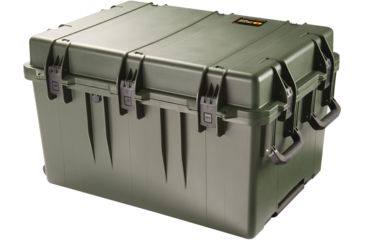 Image of Pelican Storm Cases iM3075 Dry Box w/Wheels, 33.31x24.25x19.27in, Olive, No Foam iM3075-30000