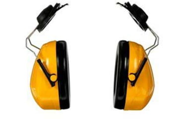 Image of PELTOR Optime 98 Cap-Mount Earmuff, Each, Yellow, H9P3E