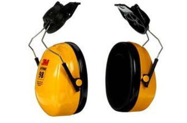 Image of PELTOR Optime 98 Cap-Mount Earmuff, Each, Yellow, H9P3E
