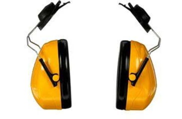 Image of PELTOR Optime 98 Cap-Mount Earmuff, Each, Yellow, H9P3E