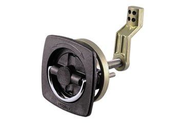 Image of Perko Flush Latch - Non-Locking - 2.5" x 2.5" w/Offset Cam Bar &amp; Flexible Polymer Strike 73291