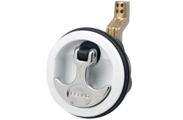Image of Perko Flush Latch - Surface Mount Offset Cam Bar - 2.5" Hole - White 55839