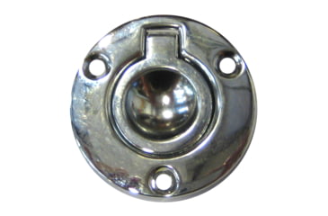 Image of Perko Round Flush Ring Pull - 2" - Chrome Plated Zinc 55844