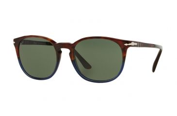Image of Persol PO3007S Single Vision Prescription Sunglasses PO3007S-102231-50 - Lens Diameter 50 mm, Frame Color Terra E Oceano