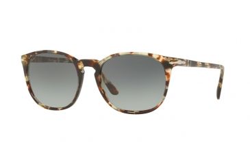 Image of Persol PO3007S Single Vision Prescription Sunglasses PO3007S-105771-53 - Lens Diameter 53 mm, Frame Color Havana Grey-brown
