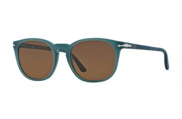 Image of Persol PO3007S Single Vision Prescription Sunglasses PO3007S-901957-53 - Lens Diameter 53 mm, Frame Color Ossidiana