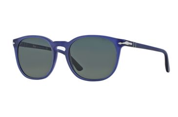 Image of Persol PO3007S Single Vision Prescription Sunglasses PO3007S-902031-53 - Lens Diameter 53 mm, Frame Color Cobalto