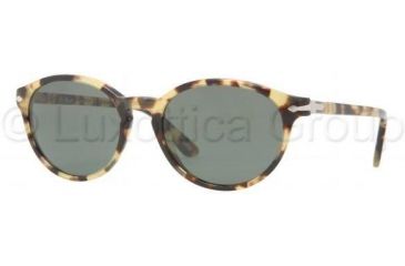 Image of Persol PO3015S Single Vision Prescription Sunglasses PO3015S-124-31-5118 - Lens Diameter 51 mm, Frame Color Spotted Light Havana