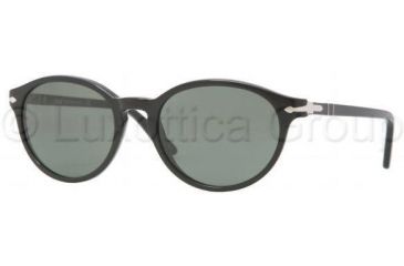 Image of Persol PO3015S Single Vision Prescription Sunglasses PO3015S-95-31-5118 - Lens Diameter 51 mm, Frame Color Black