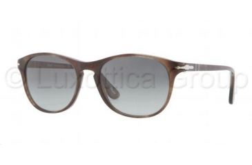 Image of Persol PO3042S Progressive Prescription Sunglasses PO3042S-972-71-5417 - Lens Diameter 54 mm, Frame Color Havana Brown/Smoke