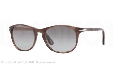 Image of Persol PO3042S Progressive Prescription Sunglasses PO3042S-972-M3-54 - Lens Diameter 54 mm, Frame Color Brown Havana/Smoke