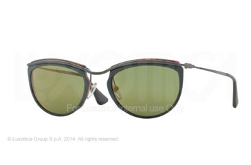 Image of Persol PO3082S Single Vision Prescription Sunglasses PO3082S-1007O8-52 - Lens Diameter 52 mm, Frame Color Top Green/matte Havana