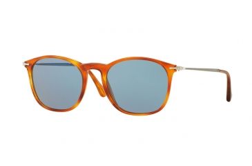 Image of Persol PO3124S Progressive Prescription Sunglasses PO3124S-96-56-50 - Lens Diameter 50 mm, Frame Color Light Havana