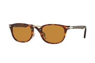 Image of Persol PO3127S Single Vision Prescription Sunglasses PO3127S-24-33-50 - Lens Diameter 50 mm, Frame Color Havana