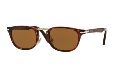 Image of Persol PO3127S Single Vision Prescription Sunglasses PO3127S-24-57-52 - Lens Diameter 52 mm, Frame Color Havana