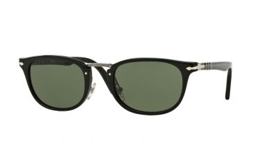 Image of Persol PO3127S Single Vision Prescription Sunglasses PO3127S-95-31-50 - Lens Diameter 50 mm, Frame Color Black