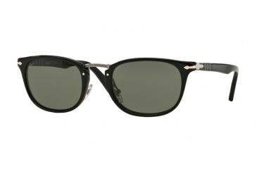 Image of Persol PO3127S Single Vision Prescription Sunglasses PO3127S-95-58-52 - Lens Diameter 52 mm, Frame Color Black