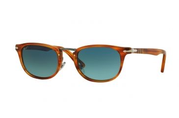 Image of Persol PO3127S Single Vision Prescription Sunglasses PO3127S-960-S3-50 - Lens Diameter 50 mm, Frame Color Striped Havana
