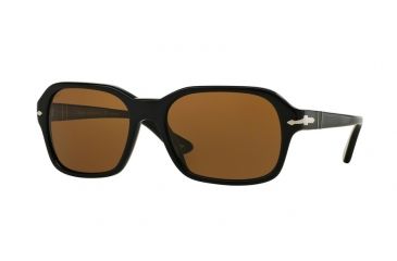 Image of Persol PO3136S Progressive Prescription Sunglasses PO3136S-95-57-57 - Lens Diameter 57 mm, Frame Color Black