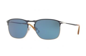 Image of Persol PO7359S Bifocal Prescription Sunglasses PO7359S-107156-55 - Lens Diameter 55 mm, Frame Color Blue/light Brown