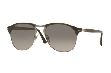 Image of Persol PO8649S Bifocal Prescription Sunglasses PO8649S-1045M3-56 - Lens Diameter 56 mm, Frame Color Dark Horn