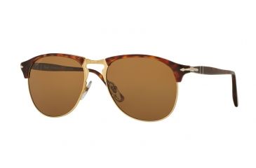 Image of Persol PO8649S Bifocal Prescription Sunglasses PO8649S-24-57-56 - Lens Diameter 56 mm, Frame Color Havana