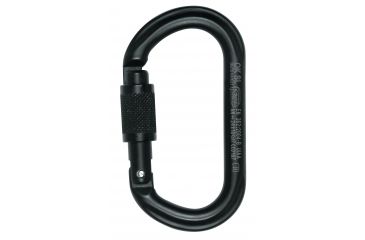 Image of Petzl Ok Screw-Lock Carabiner Black M33 SLN