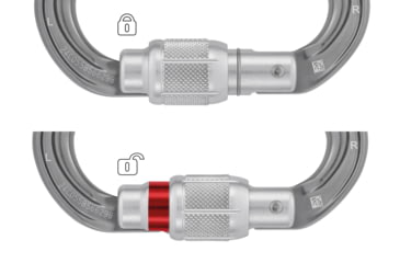 Image of Petzl Omni Screw-Lock Carabiner, Gray, M037AA00