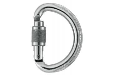 Image of Petzl Omni Carabiner, Gray, Screw-Lock, M37 SL