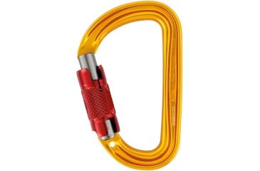 Image of Petzl Sm'D Carabiner, Yellow, Twist-Lock, M39A RL