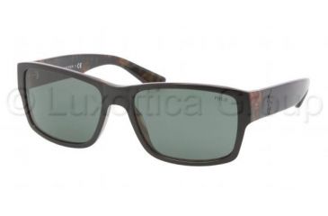 Image of Polo PH4061 Single Vision Prescription Sunglasses PH4061-526071-5717 - Lens Diameter 57 mm, Frame Color Top Black / Havana