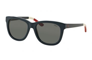 Image of Polo PH4105 Progressive Prescription Sunglasses PH4105-556987-54 - Lens Diameter 54 mm, Frame Color Shiny Navy Blue