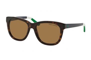 Image of Polo PH4105 Progressive Prescription Sunglasses PH4105-557783-54 - Lens Diameter 54 mm, Frame Color Shiny Dark Havana