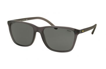 Image of Polo PH4108 Progressive Prescription Sunglasses PH4108-532087-57 - Lens Diameter 57 mm, Frame Color Matte Cristal Grey