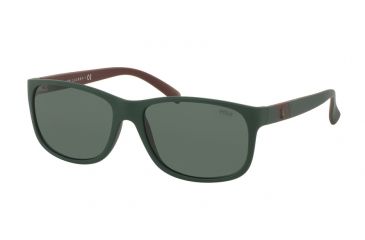 Image of Polo PH4109 Progressive Prescription Sunglasses PH4109-559671-59 - Lens Diameter 59 mm, Frame Color Matte Polo Green