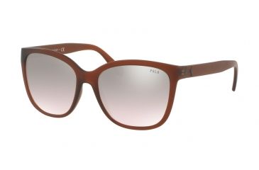 Image of Polo PH4114 Bifocal Prescription Sunglasses PH4114-52338Z-55 - Lens Diameter 55 mm, Frame Color Matte Crystal Brown