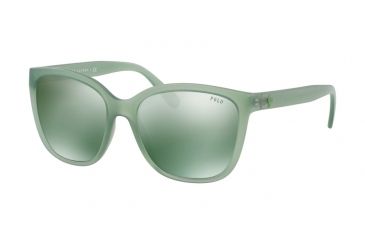 Image of Polo PH4114 Bifocal Prescription Sunglasses PH4114-56036R-55 - Lens Diameter 55 mm, Frame Color Matte Crystal Green