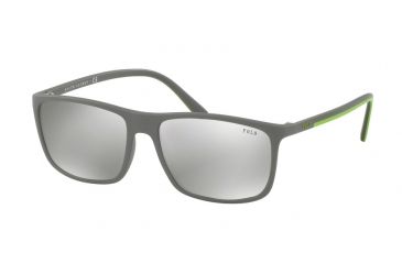 Image of Polo PH4115 Bifocal Prescription Sunglasses PH4115-56076G-57 - Lens Diameter 57 mm, Frame Color Matte Grey
