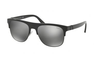 Image of Polo PH4132 Prescription Sunglasses PH4132-50016G-55 - Lens Diameter 55 mm, Frame Color Shiny Black