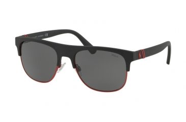 Image of Polo PH4132 Prescription Sunglasses PH4132-528487-55 - Lens Diameter 55 mm, Frame Color Matte Black