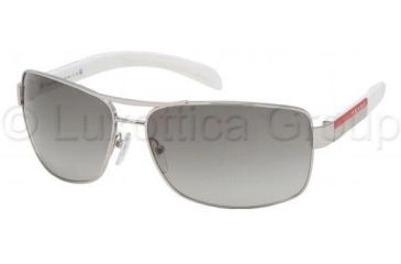 Image of Prada PS54IS Bifocal Prescription Sunglasses PS54IS-1BC3M1-6514 - Frame Color Silver, Lens Diameter 65 mm