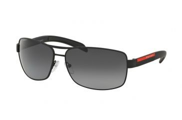 Image of Prada PS54IS Bifocal Prescription Sunglasses PS54IS-DG05W1-65 - Lens Diameter 65 mm, Frame Color Black Rubber