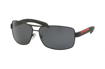 Image of Prada PS54IS Bifocal Prescription Sunglasses PS54IS-DG05Z1-65 - Lens Diameter 65 mm, Frame Color Black Rubber