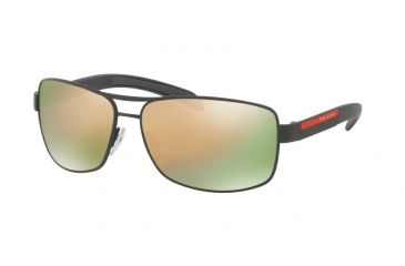 Image of Prada PS54IS Bifocal Prescription Sunglasses PS54IS-TIG2D2-65 - Lens Diameter 65 mm, Frame Color Grey Rubber